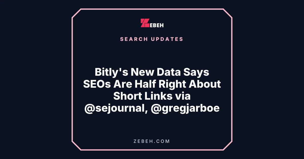Bitly's New Data Says SEOs Are Half Right About Short Links via @sejournal, @gregjarboe