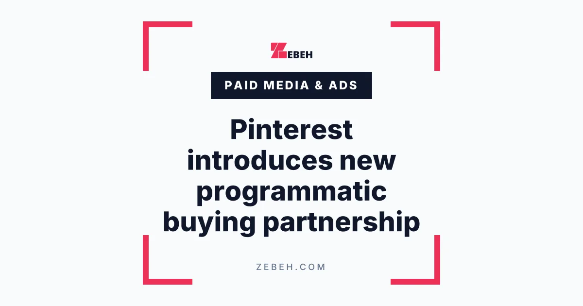 Pinterest introduces new programmatic buying partnership