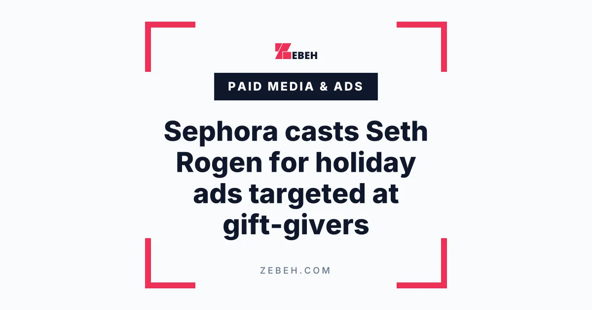 Sephora casts Seth Rogen for holiday ads targeted at gift-givers